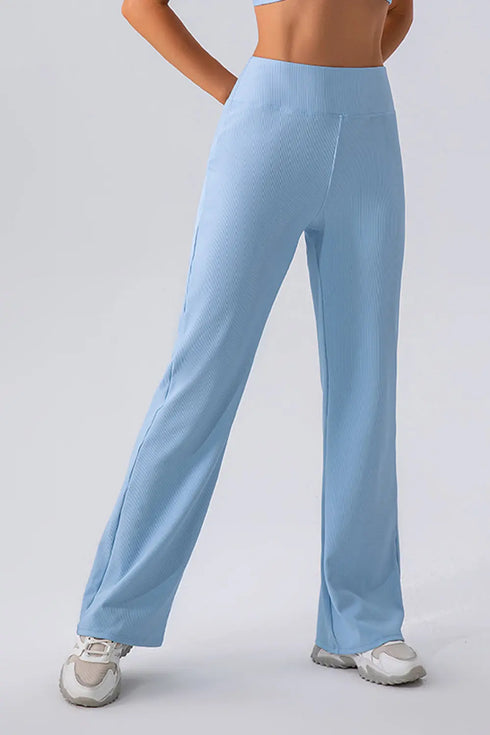 'Everly' High Waist Straight Leg Pants - Celes Fashion